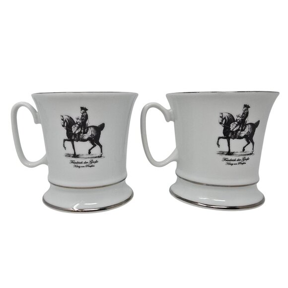 Volkstedt Other - Friedrich Der Große Grosse Fine China Mug Cup King Prussia Great Schlosser